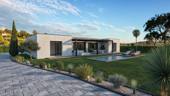 Villa contemporaine T5 135 m2 plain pied à Goyrans 31120