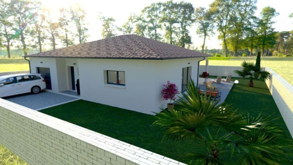 Roquettes  sur terrain de 550 m2 villa 90 m2 avec garage