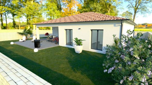 villa 80 m2  + Terrain de 400 m2  commune de Fontenilles a saisir