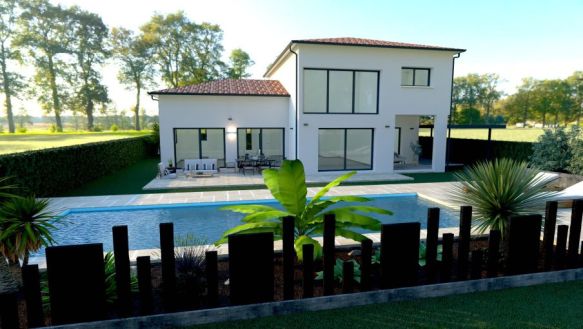 villa moderne à etage 140 m2 habitable sur terrain de 950 m2