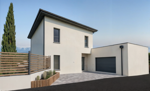 Vila à Batir 150 m2 à Vigoulet-Auzil 31320 Vue Pyrénnées