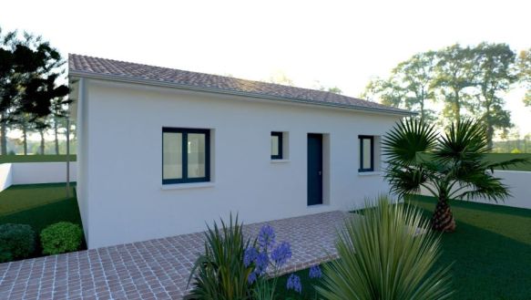 Maison 86m² plain pied 3ch Gargas 31620