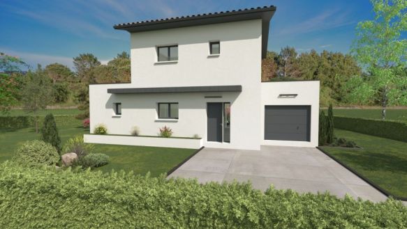 Projet de construction aux abords d'un bois en diffus