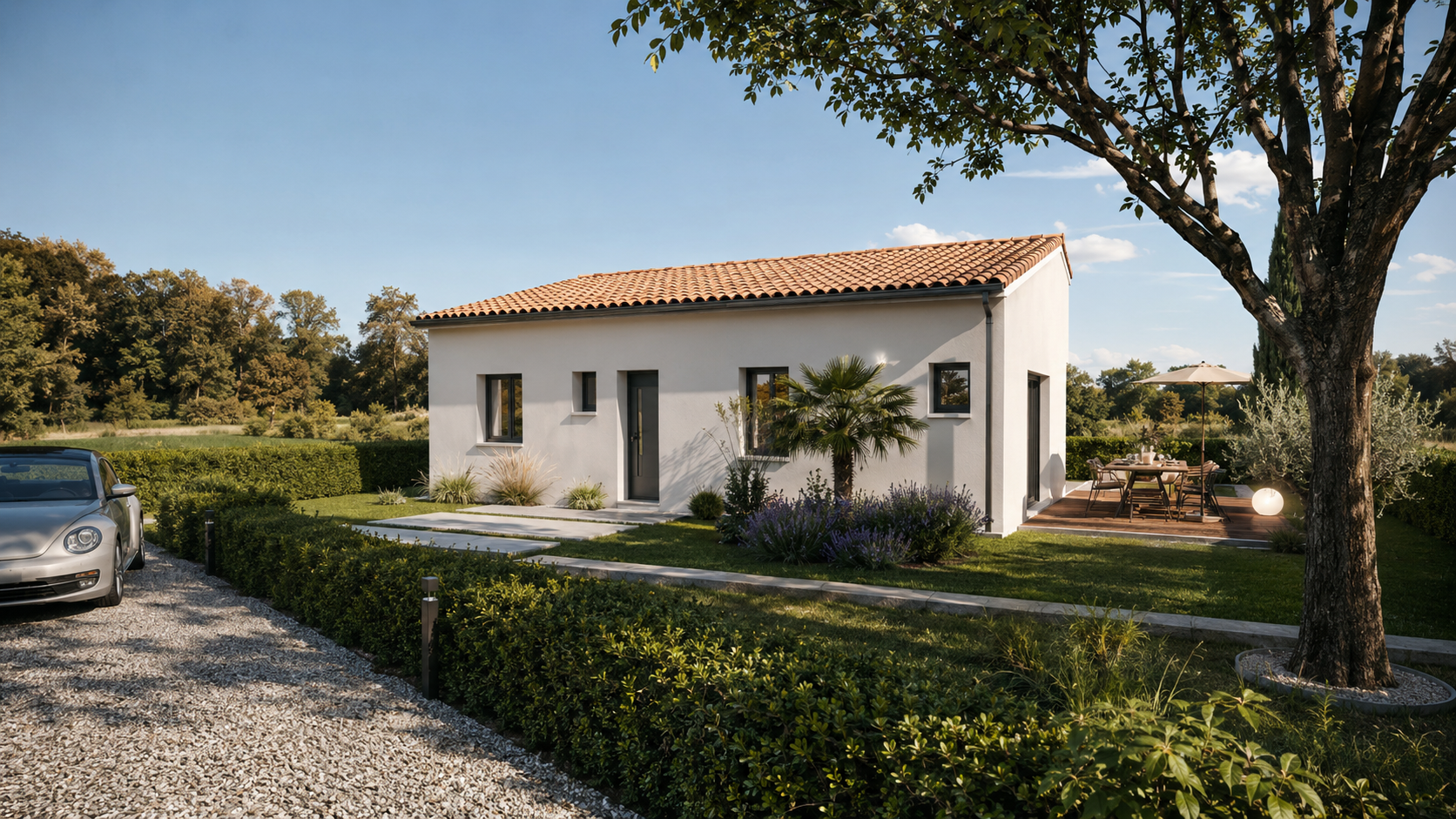 Maison de plain pied de 86 m² avec garage