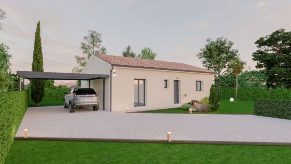 Villa plain pieds 3 chambres à Saussens 31460