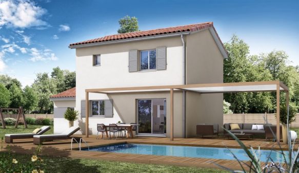 VILLA R+1 de 86m², 3 CHAMBRES + GARAGE, CORBERE-LES-CABANES (66130)