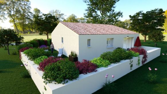 Villa de plain-pied de 87m² 3 chambres + garage 11590 Sallèles-d'Aude