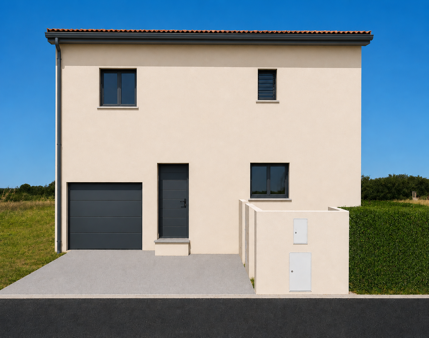 Maison neuve à étage à Saint Jean Lasseille