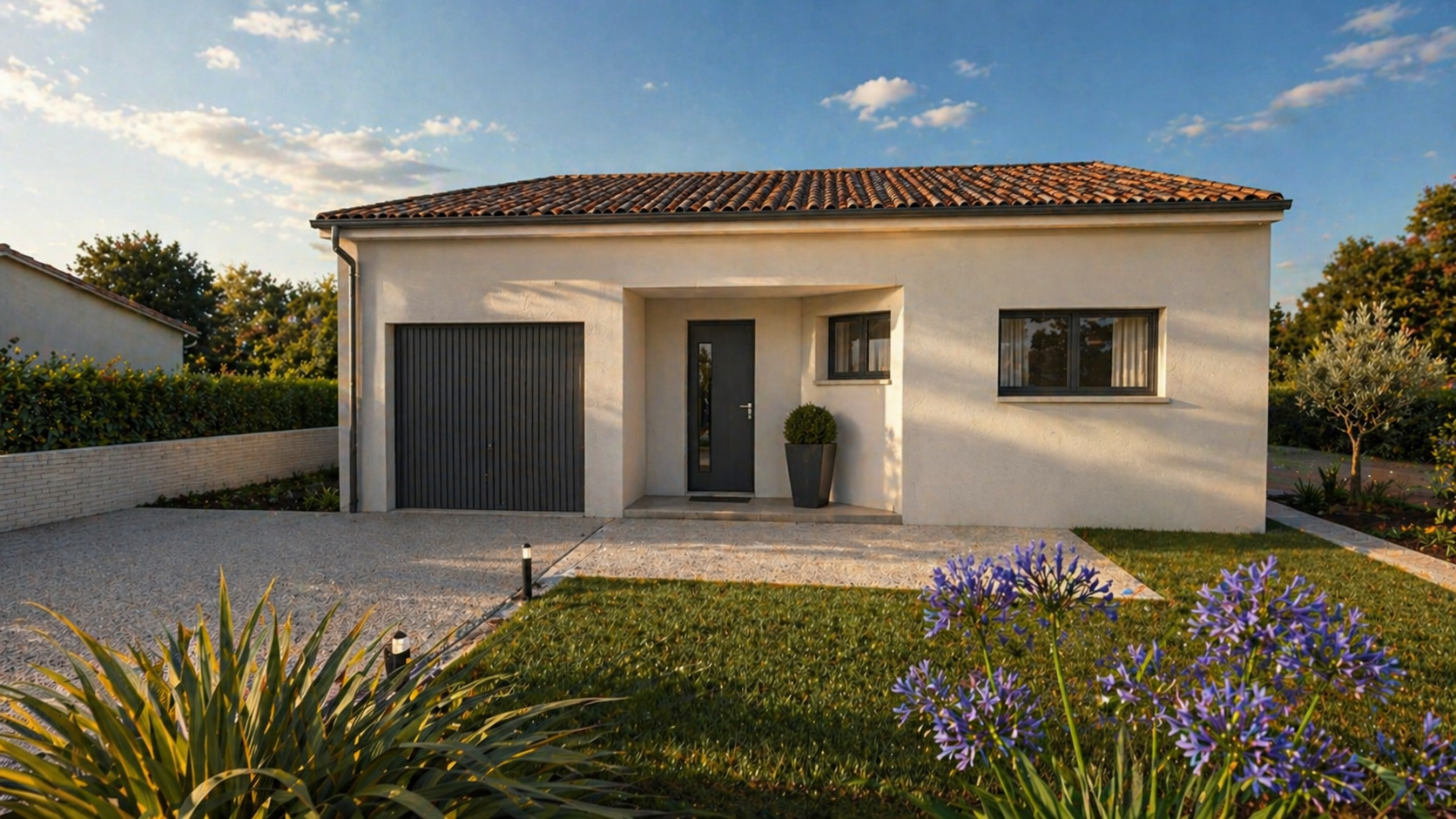 Gratentour : projet de maison neuve 3 chambres sur terrain viabilisé