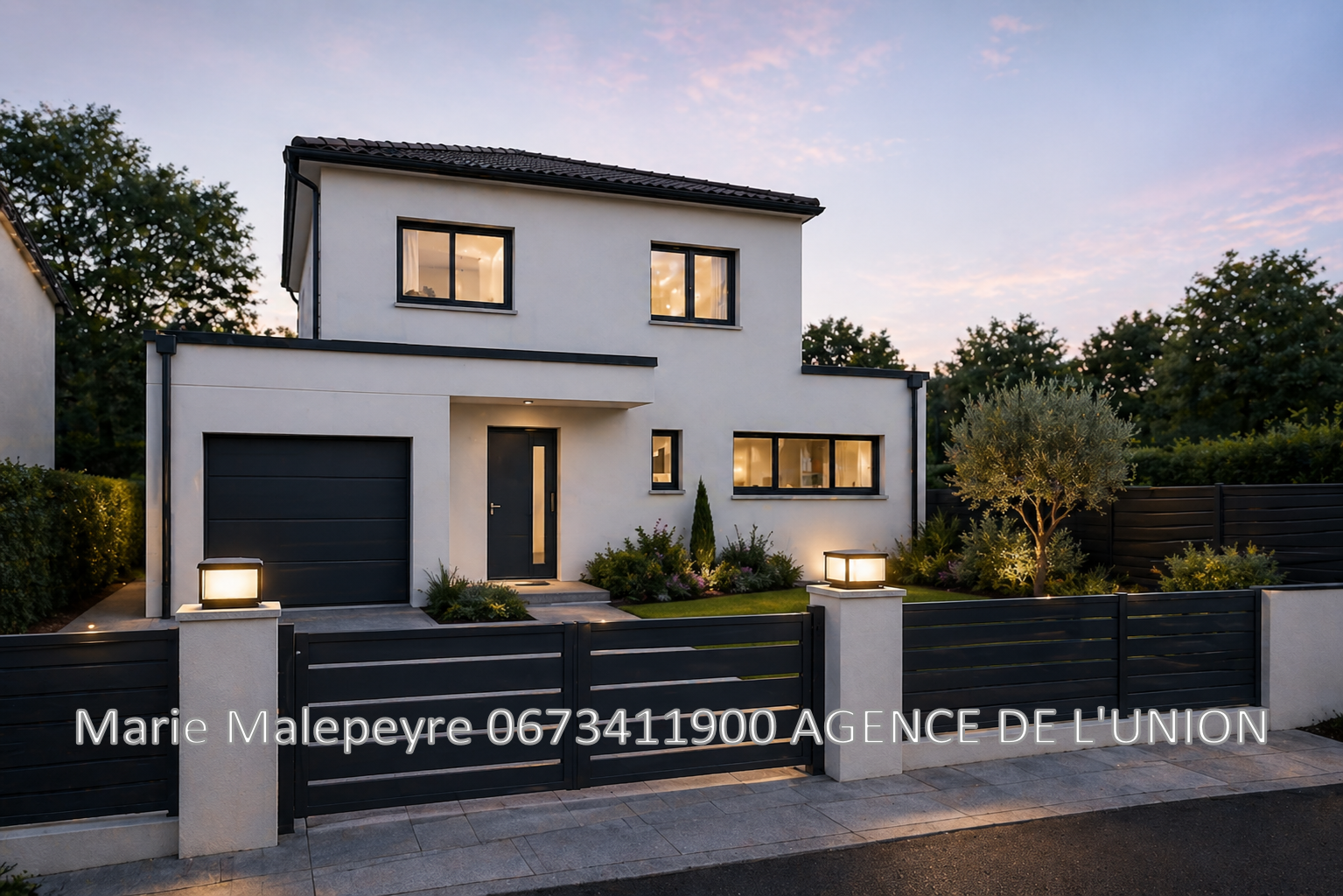 Maison contemporaine 110 m² + terrain 700 m² – Centre de Vacquiers