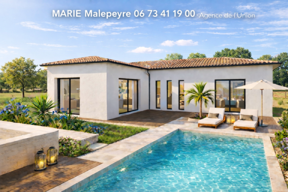 Maison contemporaine 110 m² avec suite parentale sur terrain viabilisé de 800 m²