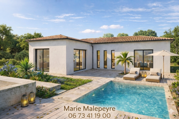 Projet Maison 3 chambres avec suite parentale sur terrain viabilisé à Villeneuve-lès-Bouloc