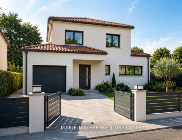 Projet de construction à Gratentour : maison contemporaine de 105 m² sur 547 m²