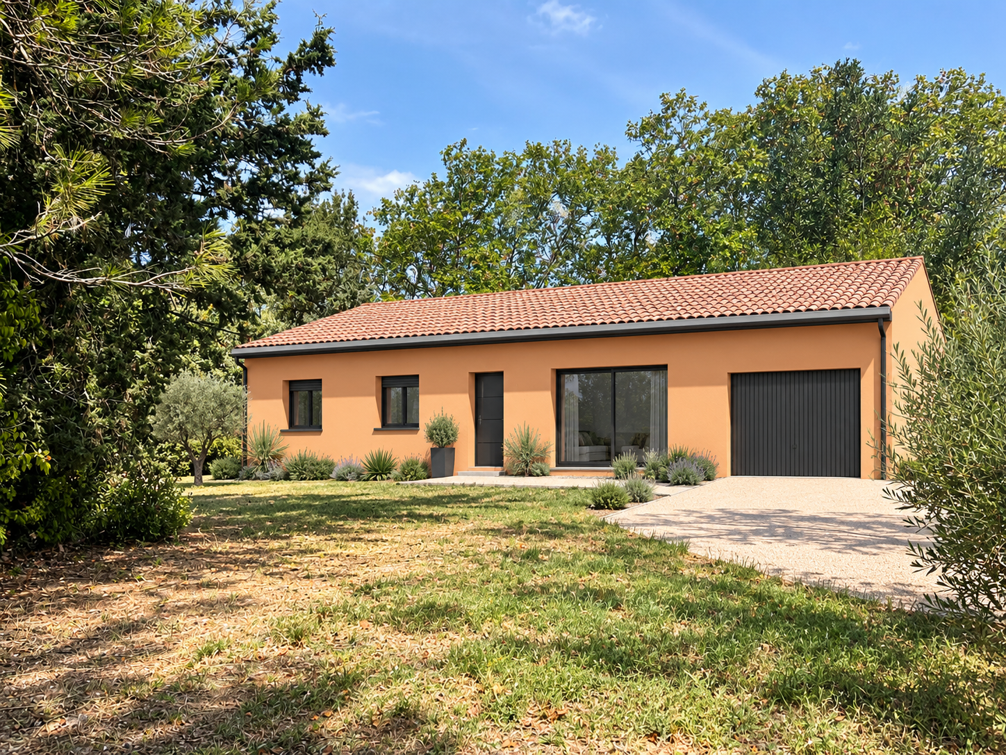 Maison neuve 100 m² avec terrain viabilisé de 1 350 m² à Carcassonne  3 chambres et garage