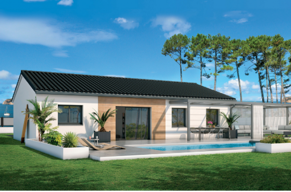 Montalba le chateau 66 Maison neuve de plain pied 90 m2 + garage 20 m2 sur un terrain de 580 m2
