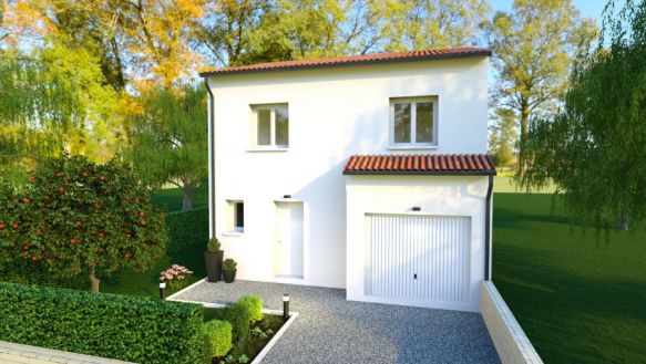 Maison à étage de 85m² garage intégré de 14m² 3 chambres Rieux Volvestre 31390