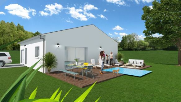 VILLA PLAIN PIED 86m² + GARAGE NOE 31410