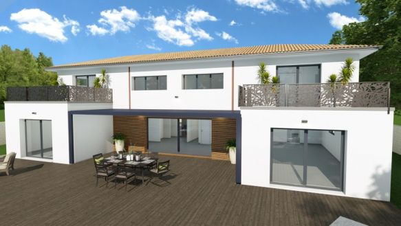 Villa Contemporaine à bâtir, Montpellier Aiguelongue 34090