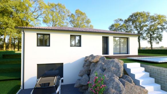 Villa T4 sur sous-sol complet à GRAULHET