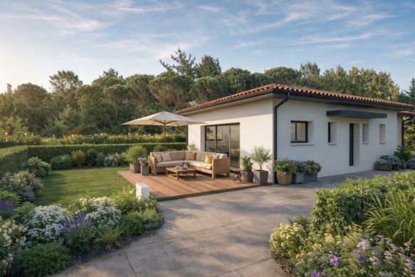 Plain pied au centre ville de Lanta