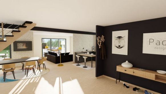 Maison contemporaine de 125 m² à Mons