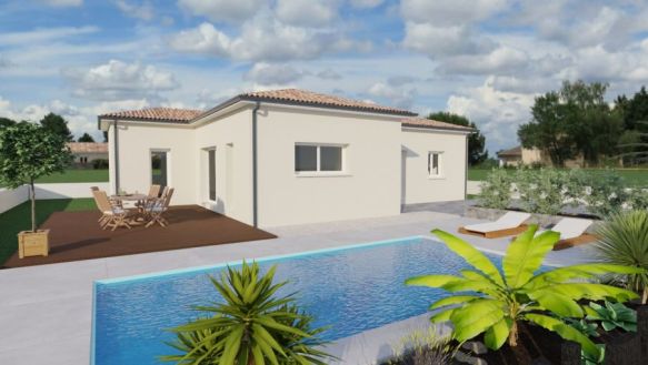 Maison neuve de 90 m² avec 3 chambres et terrain de 840 m² à Bessières, proche écoles et commodités