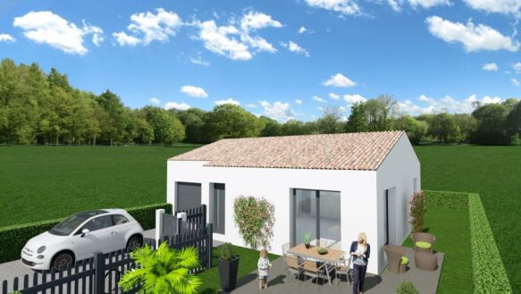 Villa de plain-pied de 70m² 2 chambres avec garage 34210 Olonzac