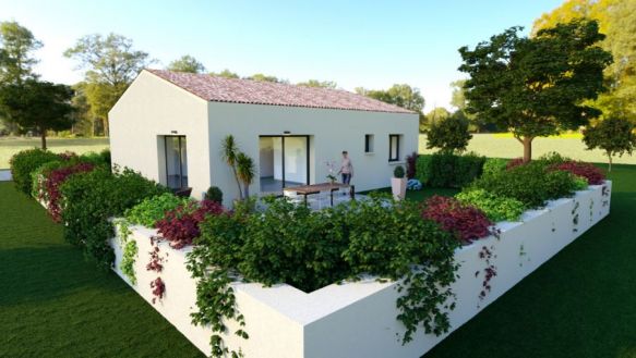 Villa de plain-pied de 75m² 2 chambres + garage 11590 Sallèles-d'Aude