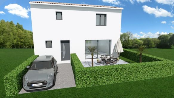 Villa moderne en R+1 de 87m² 3 chambres 34710 Lespignan