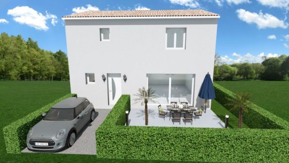 Villa moderne en R+1 de 97m² 3 chambres 34210 Olonzac