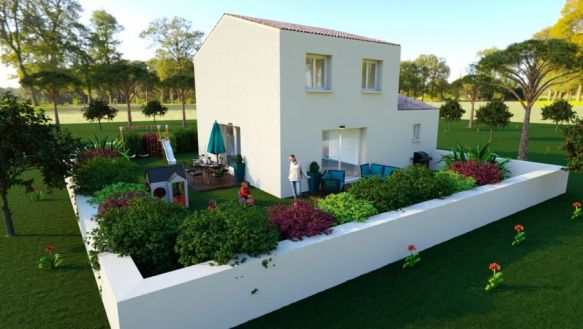 Villa R+1 de 80m² 3 chambres + garage Lespignan