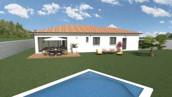 Exclusivité villa 100 m2 T5 sur terrain de 664 m2  LAVERNOSE-LACASSE