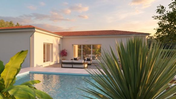 VILLA PLAIN PIED 116 m2 AVEC GARAGE CINTEGABELLE 31550