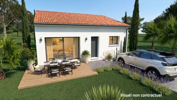 Maison neuve 83 m² à Nissan-lez-Enserune : 3 chambres, terrain 300 m²