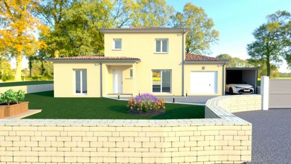 Villa contemporaine 120m² 4 Chambres avec Garage