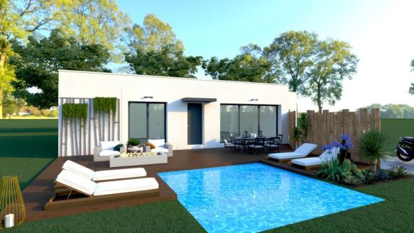 VILLA CONTEMPORAINE PLAIN PIED TOURNEFEUILLE 31170