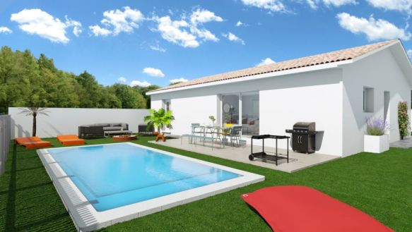 34350 Vendres Villa F4 de plain-pied sur 359 m²