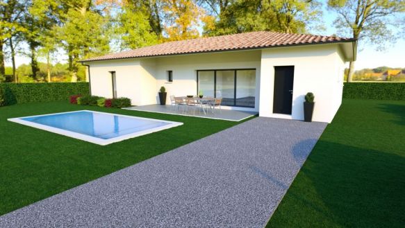 maison T5 100m² centre de Montgiscard sur terrain de 550m² plat