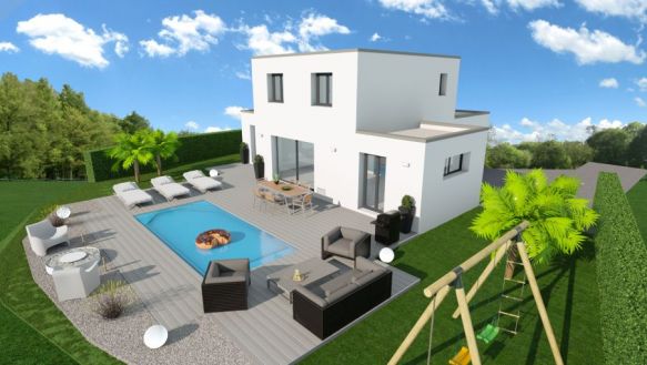 VILLA CONTEMPORAINE A CONSTRUIRE MEZE 34140