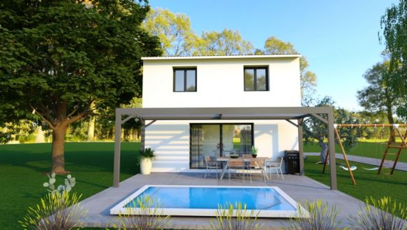 Vauvert (30600), villa neuve 3 chambres de 86 m² habitables