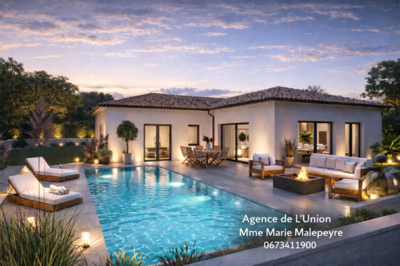 Maison neuve familiale à Montberon – 95 m² sur terrain de 647 m²