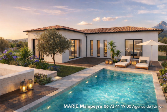 Devenez propriétaire à Saint-Jory – Villa contemporaine 4 chambres sur beau terrain de 607 m²