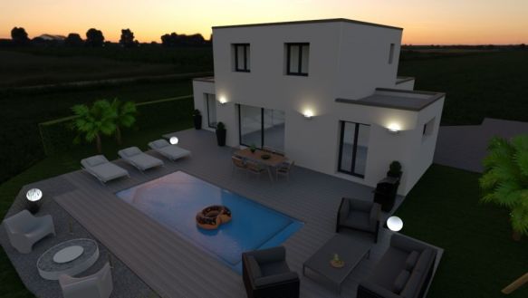 VILLA CONTEMPORAINE MEZE 34140