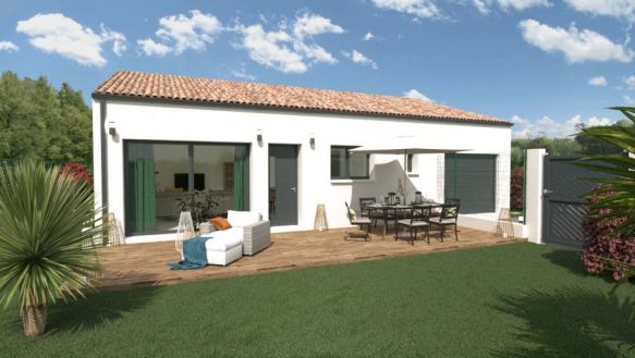 Terrain + Villa de 90m² avec garage à Azille