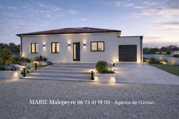 Maison neuve 100 m² + terrain 578 m² – Suite parentale – Garage – Villeneuve-lès-Bouloc
