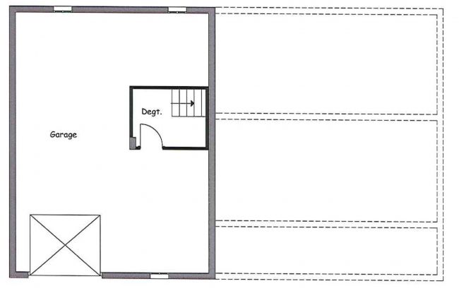 Plan de maison avec garage sous sol Tilleul