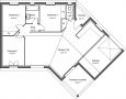 Plan de maison contemporaine 85 m² - Ebene