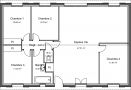 Plan de maison volets bois 100 m² - Magnolia