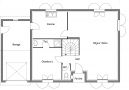 Plan de maison bastide toulousaine RDC - Modèle Hetre