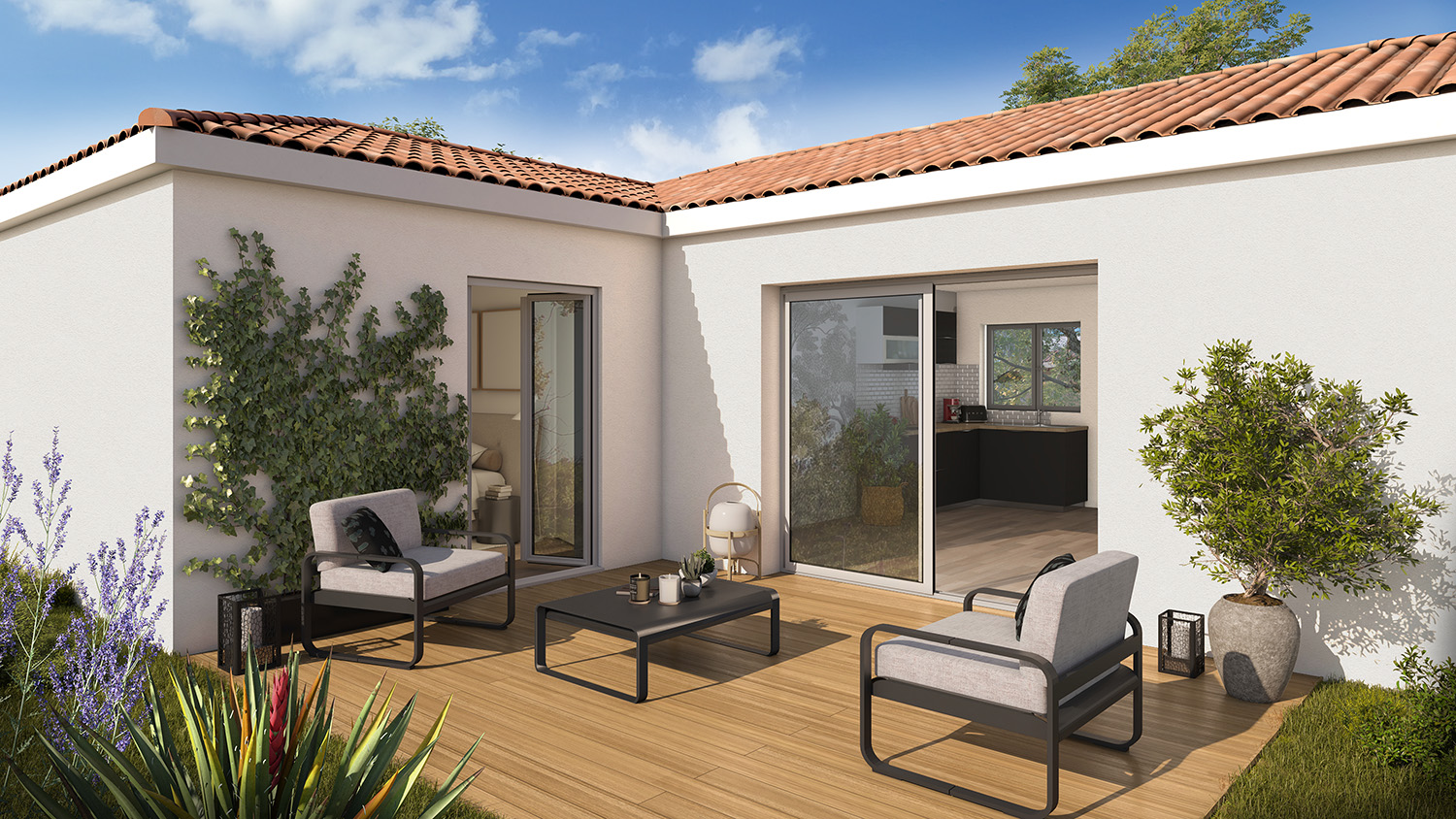 Cocoon 5 - Maison de jardin - 50 m² - 2 chambres - terrasse - Demeures d'Occitanie